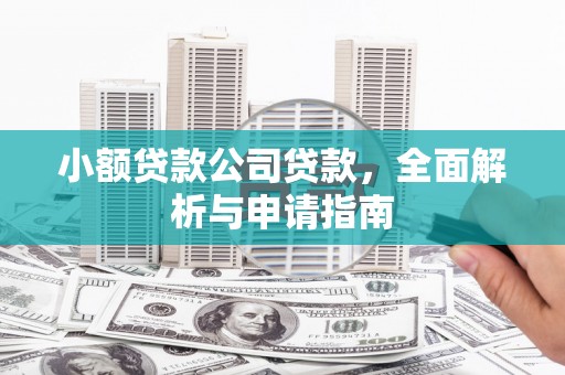 惠城小额贷款公司贷款，全面解析与申请指南