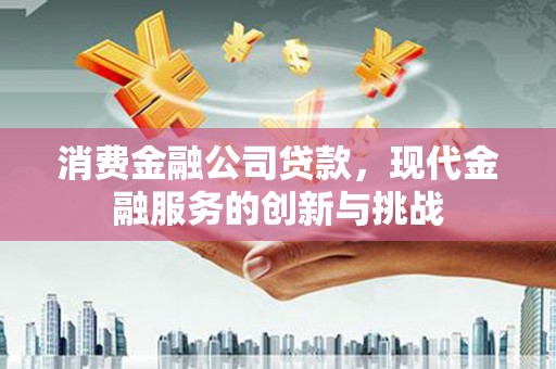 惠城消费金融公司贷款，现代金融服务的创新与挑战