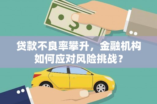 惠城贷款不良率攀升，金融机构如何应对风险挑战？