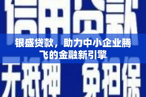 惠城银盛贷款，助力中小企业腾飞的金融新引擎