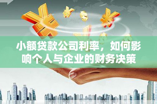 惠城小额贷款公司利率，如何影响个人与企业的财务决策