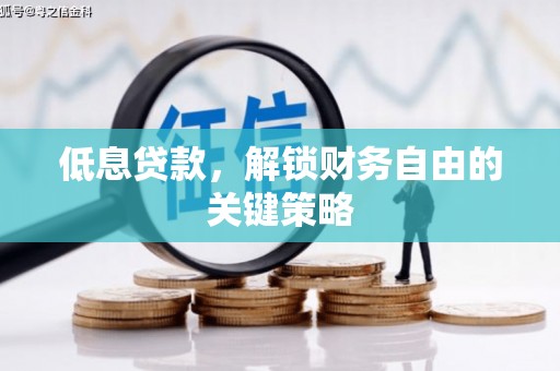 惠城低息贷款，解锁财务自由的关键策略