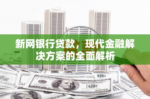 惠城新网银行贷款，现代金融解决方案的全面解析