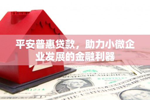 惠城平安普惠贷款，助力小微企业发展的金融利器