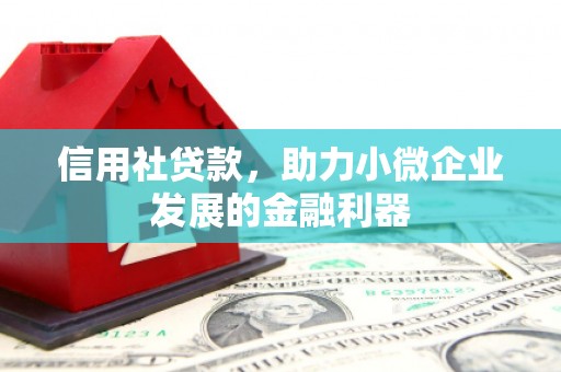 惠城信用社贷款，助力小微企业发展的金融利器