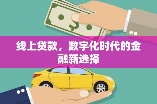 惠城线上贷款，数字化时代的金融新选择