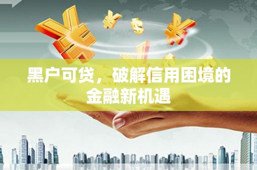 惠城黑户可贷，破解信用困境的金融新机遇