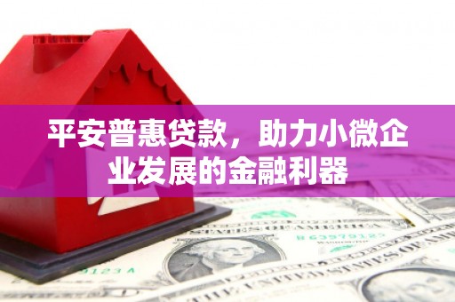 惠城平安普惠贷款，助力小微企业发展的金融利器